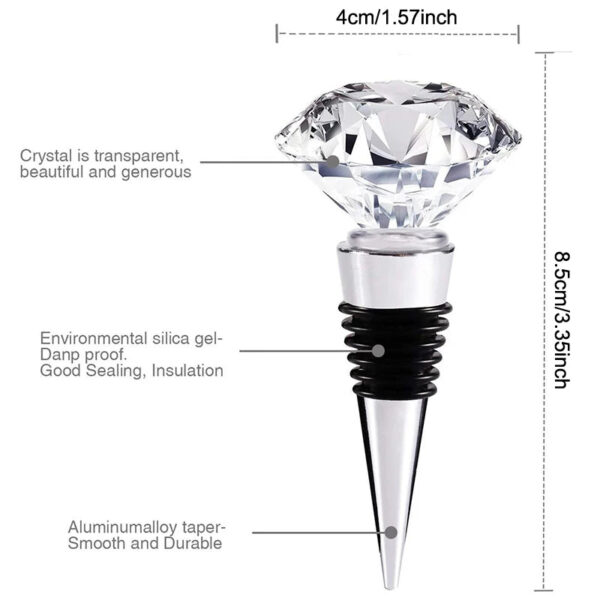 minamix Diamond Bottle Stopper – Elegant Wine Preservation Cap - Image 8