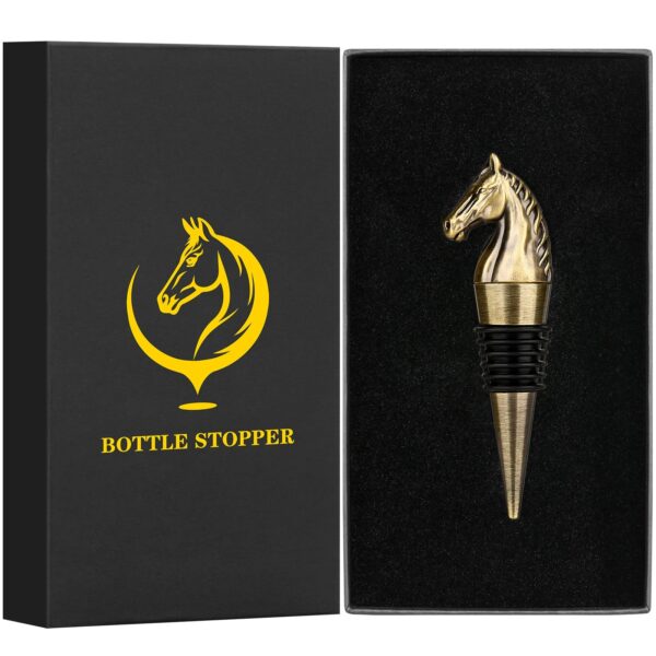 minamix Vintage Horse Head Bottle Stopper – Classic Wine Preservation Cap - Image 8