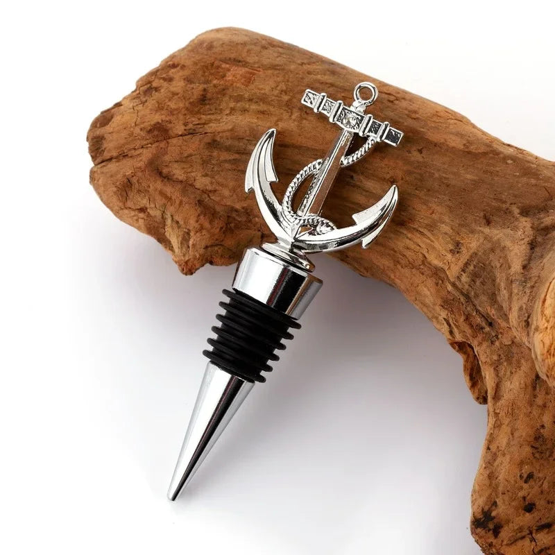minamix Anchor Shape Bottle Stopper – Nautical Wine Preservation Cap