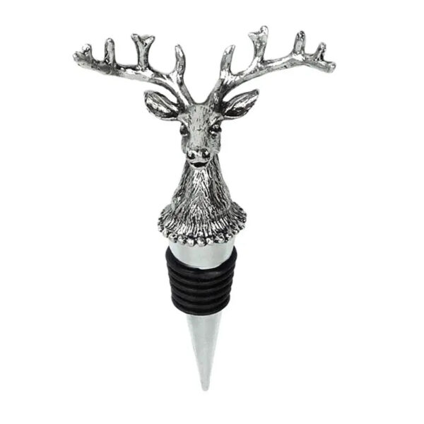 minamix Deer Head Bottle Stopper – Rustic Wine Preservation Cap - Image 2