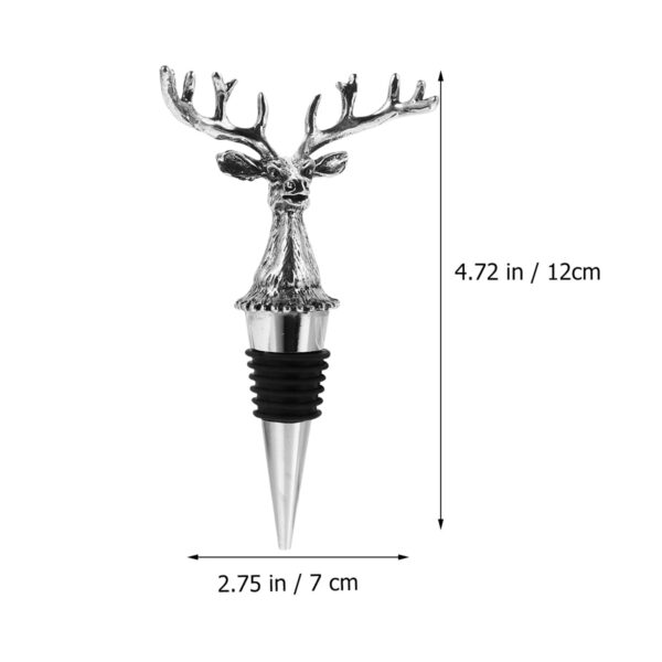 minamix Deer Head Bottle Stopper – Rustic Wine Preservation Cap - Image 7